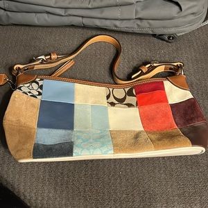 Coach patchwork shoulder bag